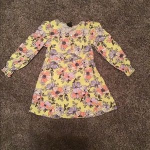 Yellow dress with flowers